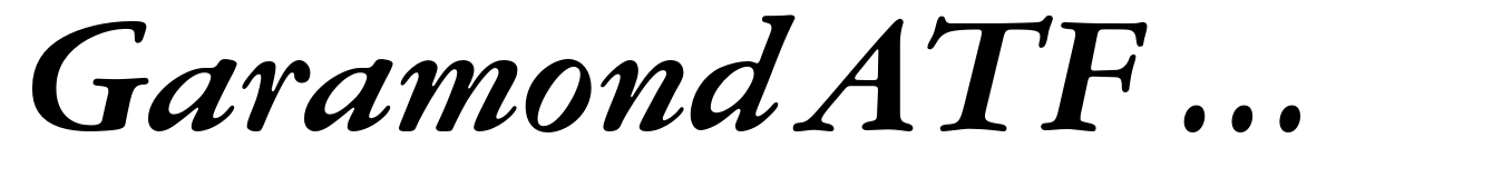Garamond ATF Micro Bold Italic